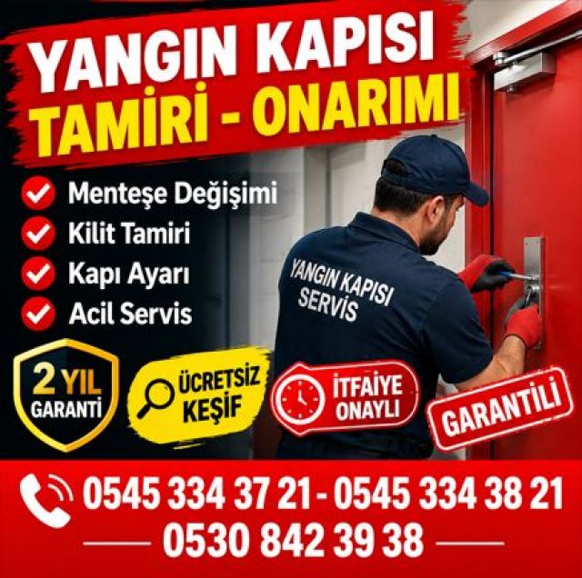 Sancaktepe Yangın Kapısı Tamiri | Uygun Maliyetli Teknik Onarım