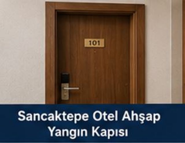 Sancaktepe Otel Ahşap Yangın Kapısı